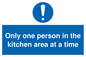 MP6100: Only one person in the kitchen area at a time