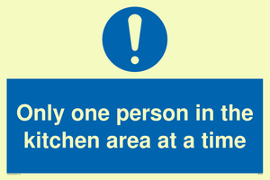 MP6100: Only one person in the kitchen area at a time