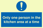 MP6100: Only one person in the kitchen area at a time