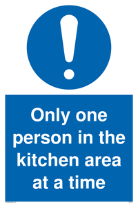 MP6100: Only one person in the kitchen area at a time
