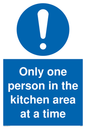 MP6100: Only one person in the kitchen area at a time