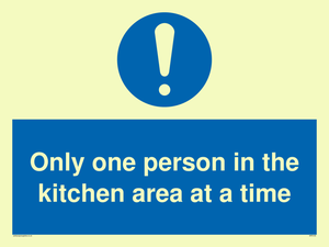 MP6100: Only one person in the kitchen area at a time