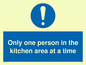 MP6100: Only one person in the kitchen area at a time