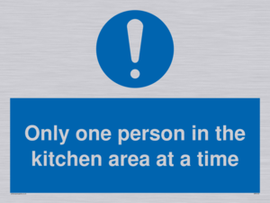 MP6100: Only one person in the kitchen area at a time