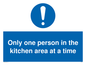 MP6100: Only one person in the kitchen area at a time