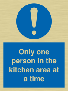 MP6100: Only one person in the kitchen area at a time