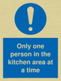 MP6100: Only one person in the kitchen area at a time