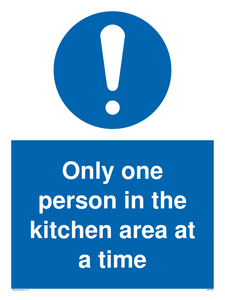 MP6100: Only one person in the kitchen area at a time