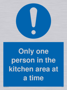 MP6100: Only one person in the kitchen area at a time