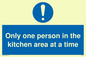 MP6100: Only one person in the kitchen area at a time