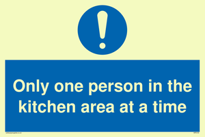 MP6100: Only one person in the kitchen area at a time