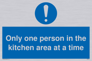 MP6100: Only one person in the kitchen area at a time