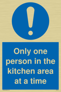 MP6100: Only one person in the kitchen area at a time