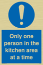 MP6100: Only one person in the kitchen area at a time