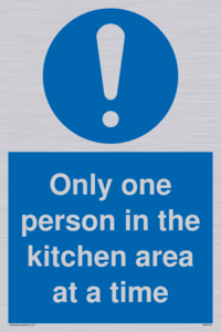 MP6100: Only one person in the kitchen area at a time