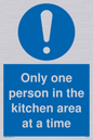 MP6100: Only one person in the kitchen area at a time