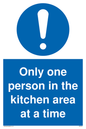 MP6100: Only one person in the kitchen area at a time