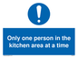 MP6100: Only one person in the kitchen area at a time
