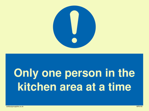 MP6100: Only one person in the kitchen area at a time