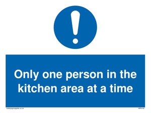 MP6100: Only one person in the kitchen area at a time