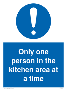 MP6100: Only one person in the kitchen area at a time