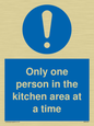 MP6100: Only one person in the kitchen area at a time