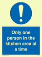 MP6100: Only one person in the kitchen area at a time