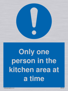 MP6100: Only one person in the kitchen area at a time
