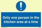 MP6100: Only one person in the kitchen area at a time