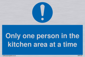 MP6100: Only one person in the kitchen area at a time
