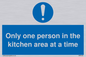 MP6100: Only one person in the kitchen area at a time
