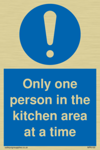 MP6100: Only one person in the kitchen area at a time