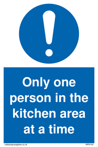 MP6100: Only one person in the kitchen area at a time