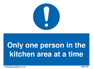 MP6100: Only one person in the kitchen area at a time