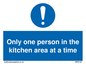MP6100: Only one person in the kitchen area at a time