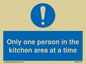 MP6100: Only one person in the kitchen area at a time