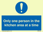 MP6100: Only one person in the kitchen area at a time