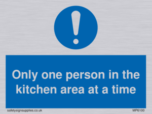 MP6100: Only one person in the kitchen area at a time