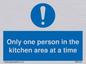 MP6100: Only one person in the kitchen area at a time