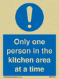 MP6100: Only one person in the kitchen area at a time