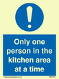MP6100: Only one person in the kitchen area at a time