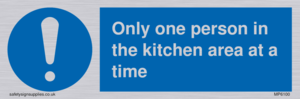 MP6100: Only one person in the kitchen area at a time