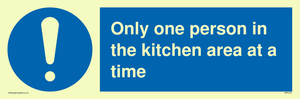 MP6100: Only one person in the kitchen area at a time