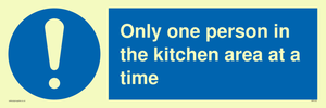 MP6100: Only one person in the kitchen area at a time