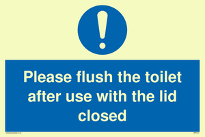 MP6122: Please flush the toilet after use with the lid closed