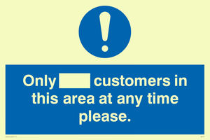 MP6132: Only [ ] customers in this area at any time please