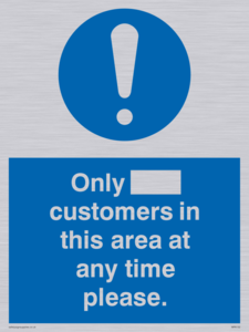 MP6132: Only [ ] customers in this area at any time please