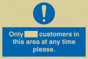 MP6132: Only [ ] customers in this area at any time please