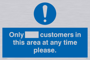 MP6132: Only [ ] customers in this area at any time please