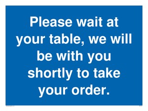 MP6142: Please wait at your table